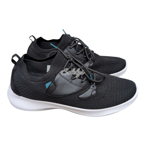 Vessi Everyday Move Mens 12 Waterproof Onyx Black White Knit Dyma-Tex Sneaker - Picture 1 of 10